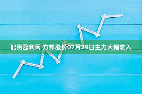 配资盈利网 方邦股份07月29日主力大幅流入